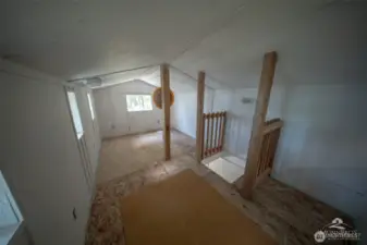 Upper level of cabin.