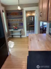 kitchen looking toward bath