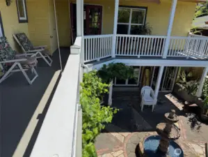 view toward dining room window
