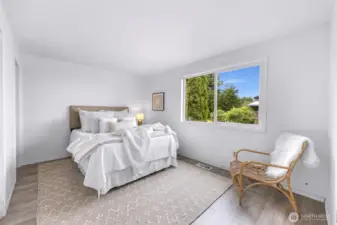 Primary bedroom with ensuite bathroom