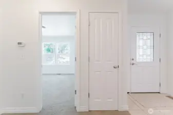Back to the entry you find two more bedrooms and a full bathroom