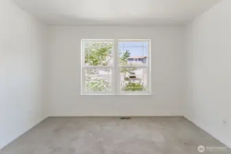 Great view out to the front yard flowerbeds
