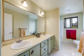Bathroom off primary bedroom.