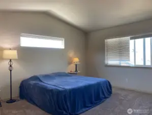 Master Bedroom with Vaulted Ceiling
