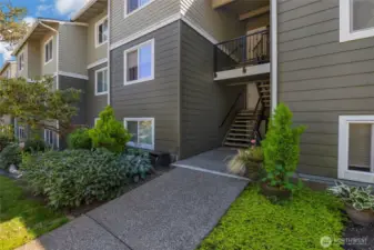 Charming exterior and well maintained grounds at this community