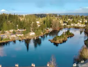 alternate lake aerial lake view
