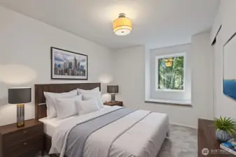 Virtually staged to show an example of how the space could be used.