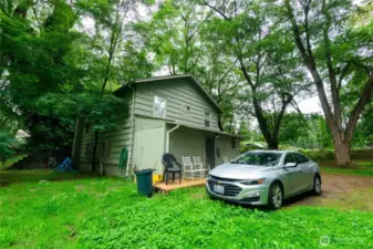 View of lower unit entry.