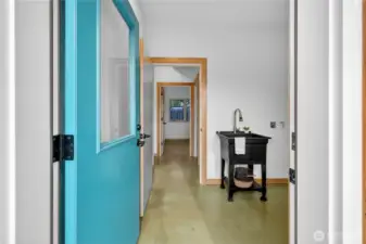 Utility room entrance.