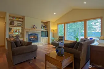 Propane Fireplace and Views at Livng Room