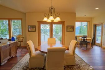 Dining Area open to deck with views