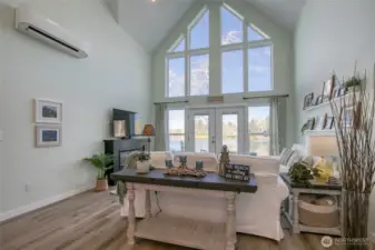 Plenty of room to pull out a fold out dining table when guests come