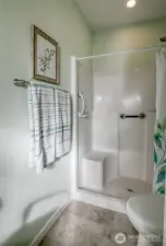 Easy access shower