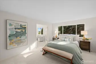Primary Bedroom with attached sitting room