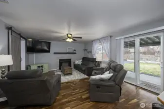 Second Living room just off kitchen