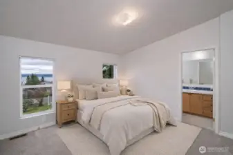 Large Master Bedroom leads to Master Bath
