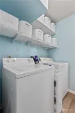dedicated laundry space