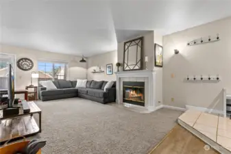 Gas Fireplace and Cozy Living