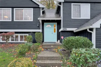 Walkway to front door.