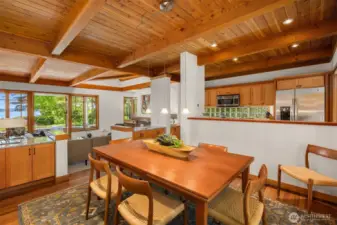 Dining room with VIEWS. In fact, nearly every room in the home has a wonderful view.