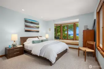 Main level primary bedroom.