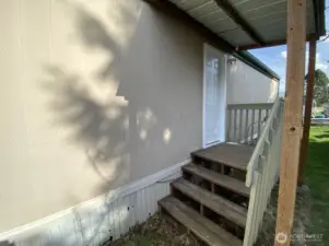 Rear entrance porch