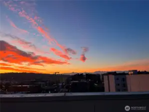 Sunset from Rooftop Deck