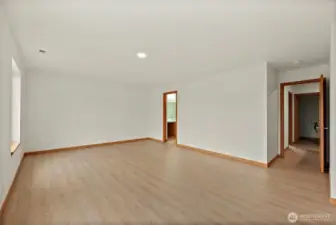 Primary suite with large walk-in and attached bathroom