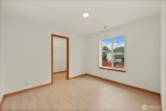 Third bedroom with walk-in closet