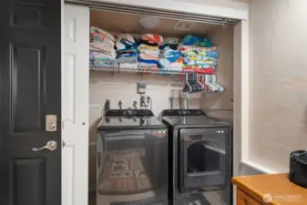 Laundry located on the lower level.