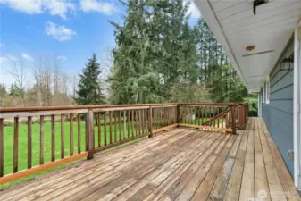 Deck with private territorial views!