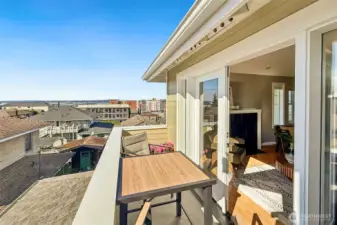 Private balcony with space to relax and enjoy the views
