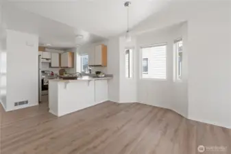 Dining Area plus countertop seating area