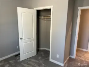 Second bedroom closet space.