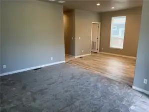 Great room looking into eating area/dining room.