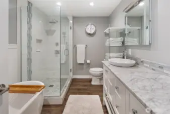 Bathroom on lower level