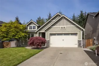 Attached 2-car garage