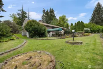another view of the private frontyard