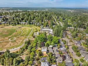 Aerial photo looking north. Coveted Maple Leaf neighborhood. Only minutes to UW, Children's, downtown, Amazon and 520. Walking distance to light rail, cafes, restaurants and grocery stores.
