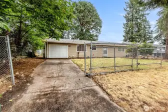 Home is fully fenced.