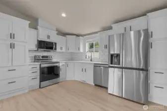 Kitchen with brand new Stainless Steel Appliances