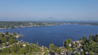 View from the property of Lake Stevens and Cascade Mtns!