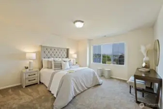 luxurious primary suite