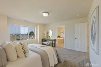 in the primary suite looking towards the en-suite bath