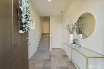 The ground level entryway