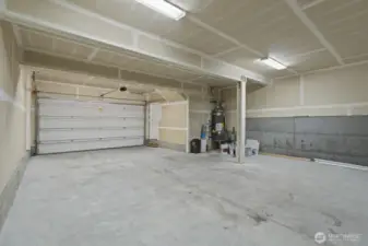 Spacious garage can actually fit more than 2 cars