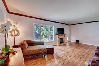 Main home living room with lake views