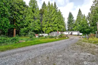 Property driveway to main home