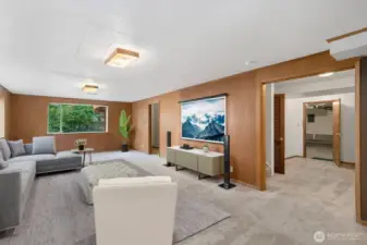 The perfect media room. Virtual Staging.