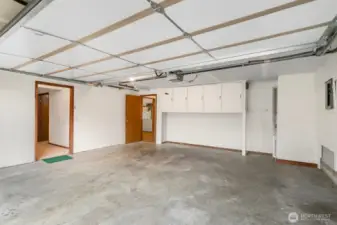 A true 2 car garage.